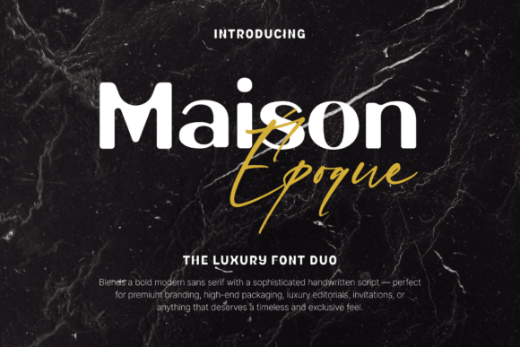 Maison Époque Duo: A Premium Display Font for Digital Elegance